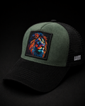 Vibrant lion patch Cap