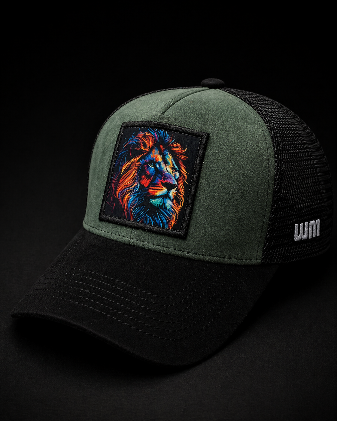 Vibrant lion patch Cap