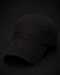 Distressed black Cap